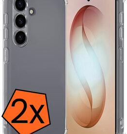 Nomfy Nomfy Samsung Galaxy S26 Hoesje Shockproof - Transparant - 2 PACK
