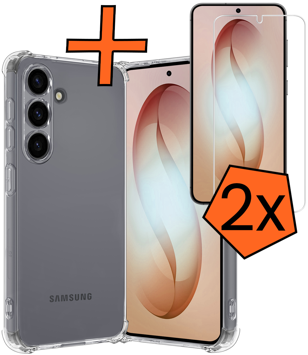 Nomfy Nomfy Samsung Galaxy S26 Hoesje Shockproof Met 2x Screenprotector