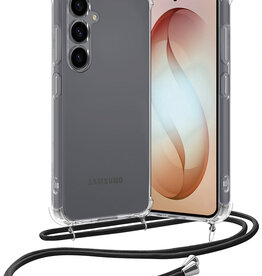 Nomfy Nomfy Samsung Galaxy S26 Hoesje Transparant Shockproof Met Zwart Koord