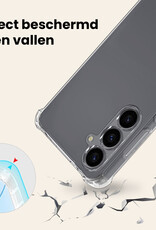 Nomfy Nomfy Samsung Galaxy S26 Hoesje Transparant Shockproof Met Zwart Koord