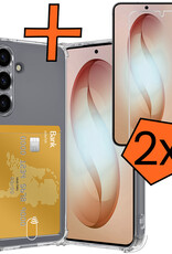 Nomfy Nomfy Samsung Galaxy S26 Hoesje Pashouder Met 2x Screenprotector