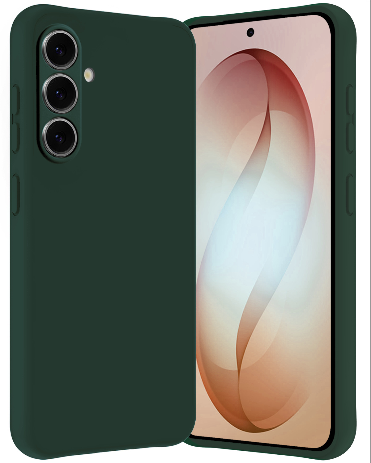 Nomfy Nomfy Samsung Galaxy S26 Hoesje Siliconen - Donkergroen