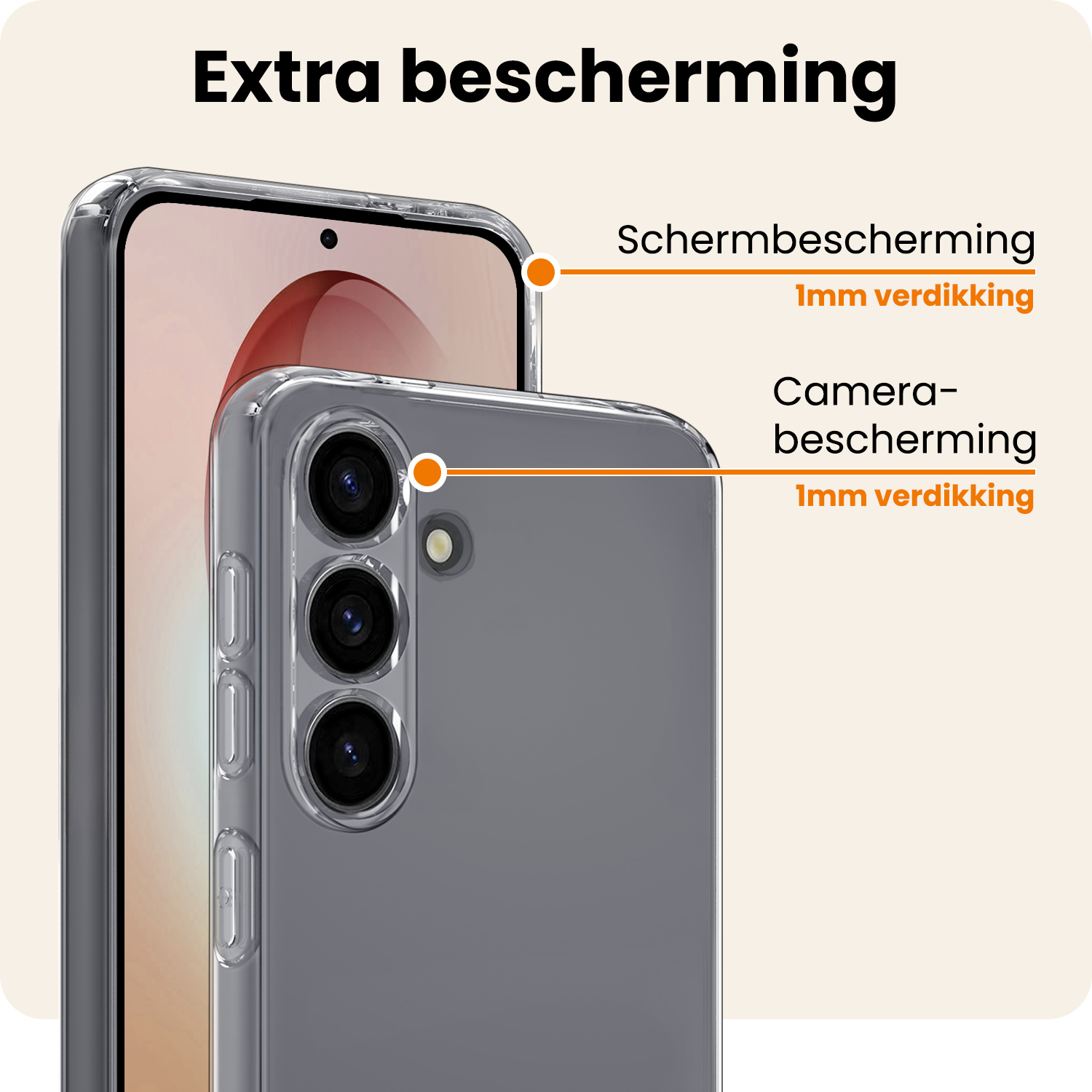 Nomfy Nomfy Samsung Galaxy S26 Hoesje Siliconen - Transparant