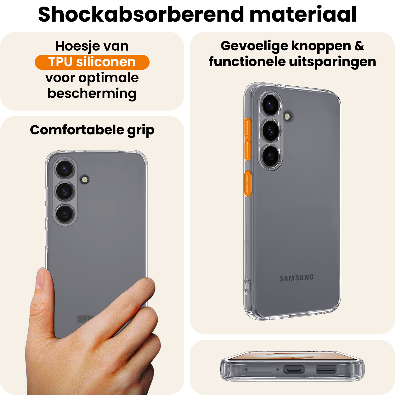 Nomfy Nomfy Samsung Galaxy S26 Hoesje Siliconen - Transparant