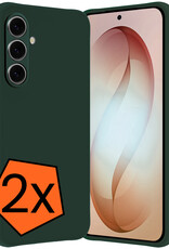 Nomfy Nomfy Samsung Galaxy S26 Hoesje Siliconen - Donkergroen - 2 PACK