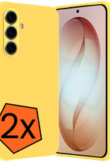 Nomfy Nomfy Samsung Galaxy S26 Hoesje Siliconen - Geel - 2 PACK