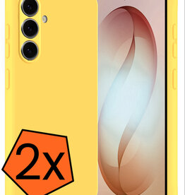 Nomfy Nomfy Samsung Galaxy S26 Hoesje Siliconen - Geel - 2 PACK