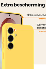 Nomfy Nomfy Samsung Galaxy S26 Hoesje Siliconen - Geel - 2 PACK