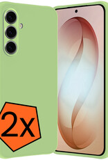 Nomfy Nomfy Samsung Galaxy S26 Hoesje Siliconen - Groen - 2 PACK