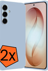 Nomfy Nomfy Samsung Galaxy S26 Hoesje Siliconen - Lichtblauw - 2 PACK