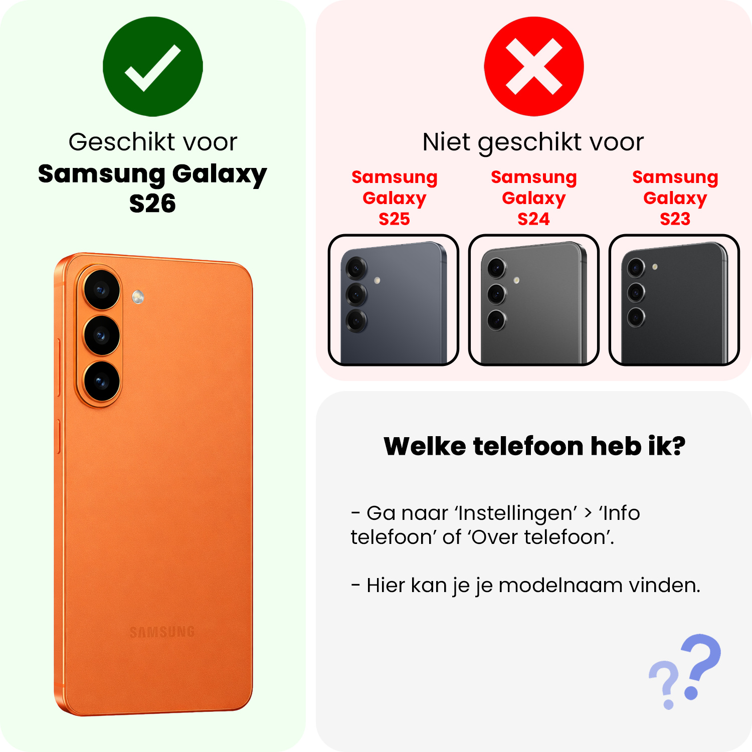 Nomfy Nomfy Samsung Galaxy S26 Hoesje Siliconen - Lichtblauw - 2 PACK