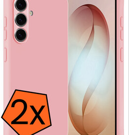 Nomfy Nomfy Samsung Galaxy S26 Hoesje Siliconen - Lichtroze - 2 PACK