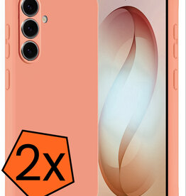 Nomfy Nomfy Samsung Galaxy S26 Hoesje Siliconen - Perzik - 2 PACK