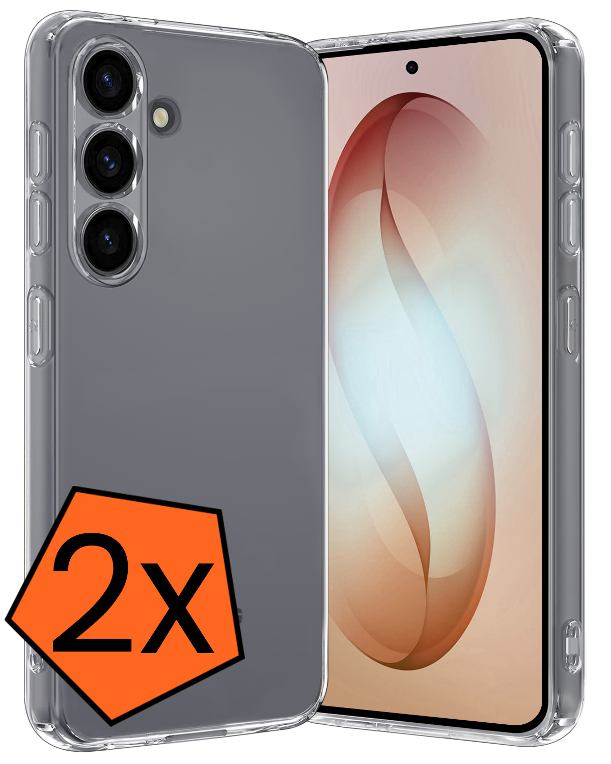 Nomfy Nomfy Samsung Galaxy S26 Hoesje Siliconen - Transparant - 2 PACK