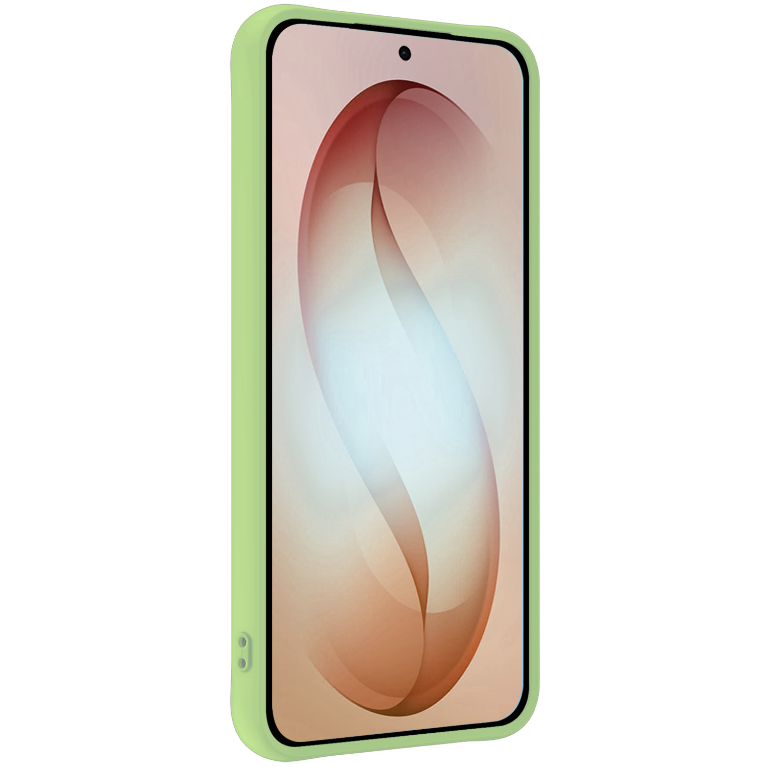 Nomfy Nomfy Samsung Galaxy S26 Hoesje Siliconen Met Screenprotector - Groen