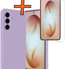 Nomfy Nomfy Samsung Galaxy S26 Hoesje Siliconen Met Screenprotector - Lila