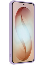 Nomfy Nomfy Samsung Galaxy S26 Hoesje Siliconen Met Screenprotector - Lila