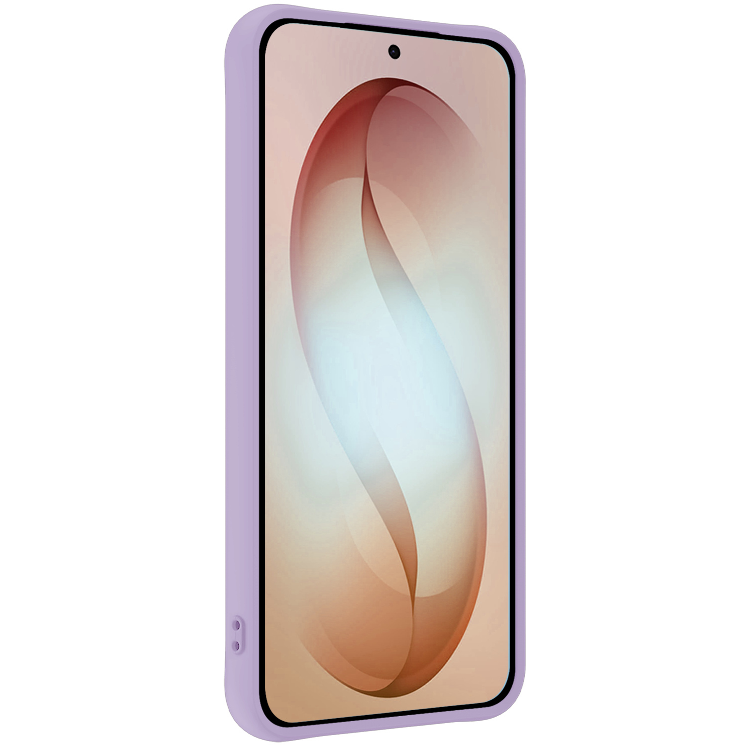 Nomfy Nomfy Samsung Galaxy S26 Hoesje Siliconen Met Screenprotector - Lila