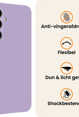 Nomfy Nomfy Samsung Galaxy S26 Hoesje Siliconen Met 2x Screenprotector - Lila