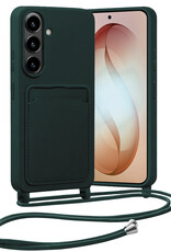Nomfy Nomfy Samsung Galaxy S26 Hoesje Pashouder met Koord - Donkergroen