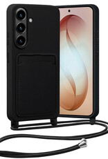 Nomfy Nomfy Samsung Galaxy S26 Hoesje Pashouder met Koord - Zwart