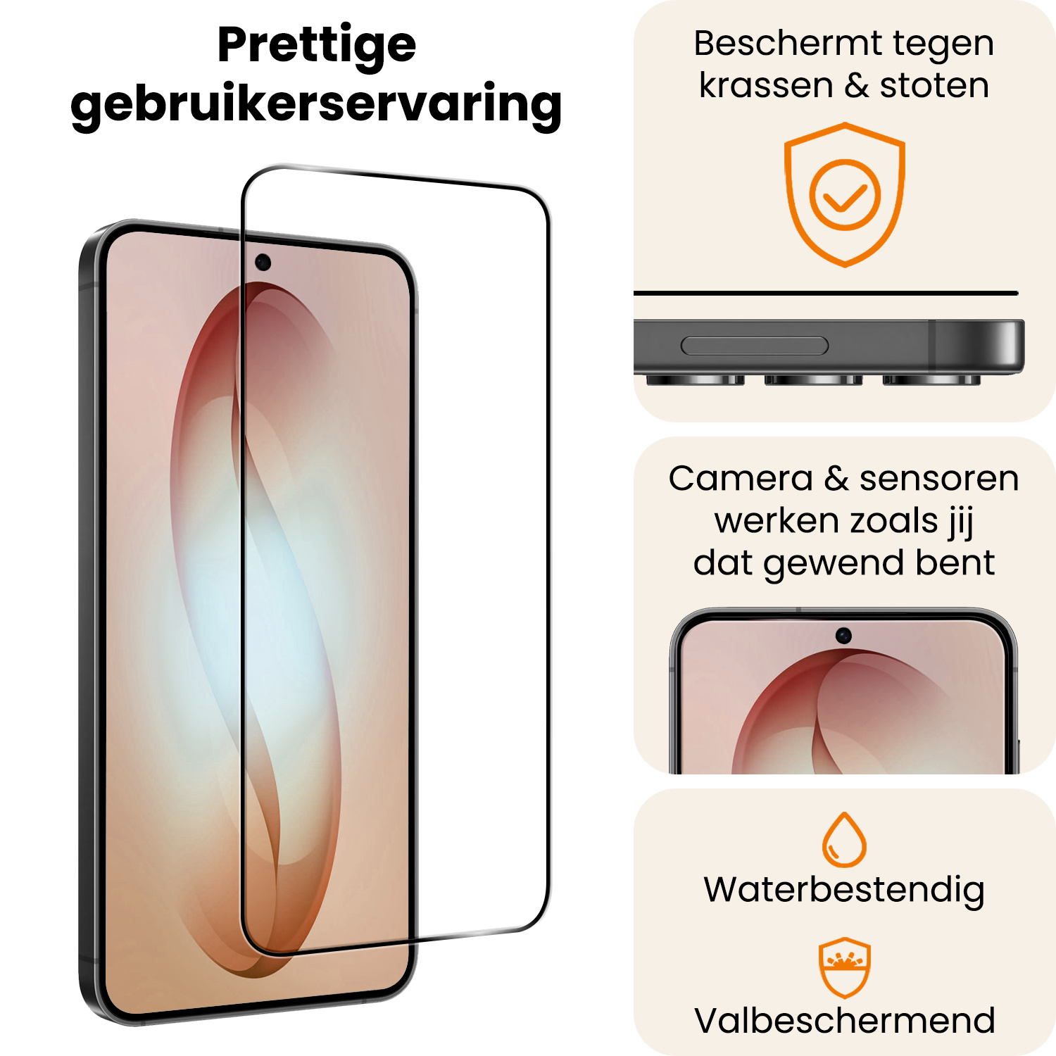 Nomfy Nomfy Samsung Galaxy S26 Plus Screenprotector Glas Full Cover - 2 PACK