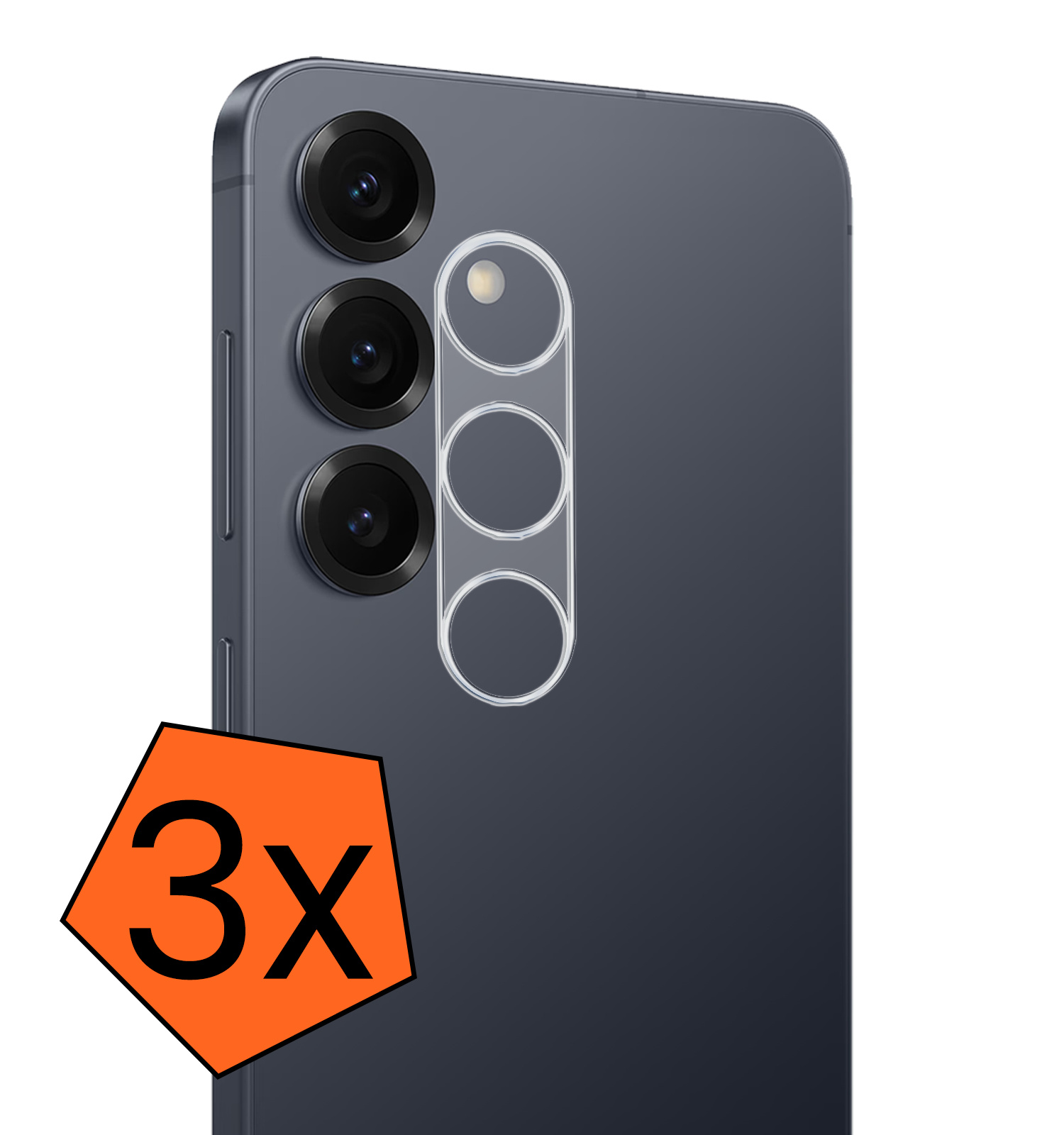 Nomfy Nomfy Samsung Galaxy S26 Plus Camera Screenprotector - 3 PACK