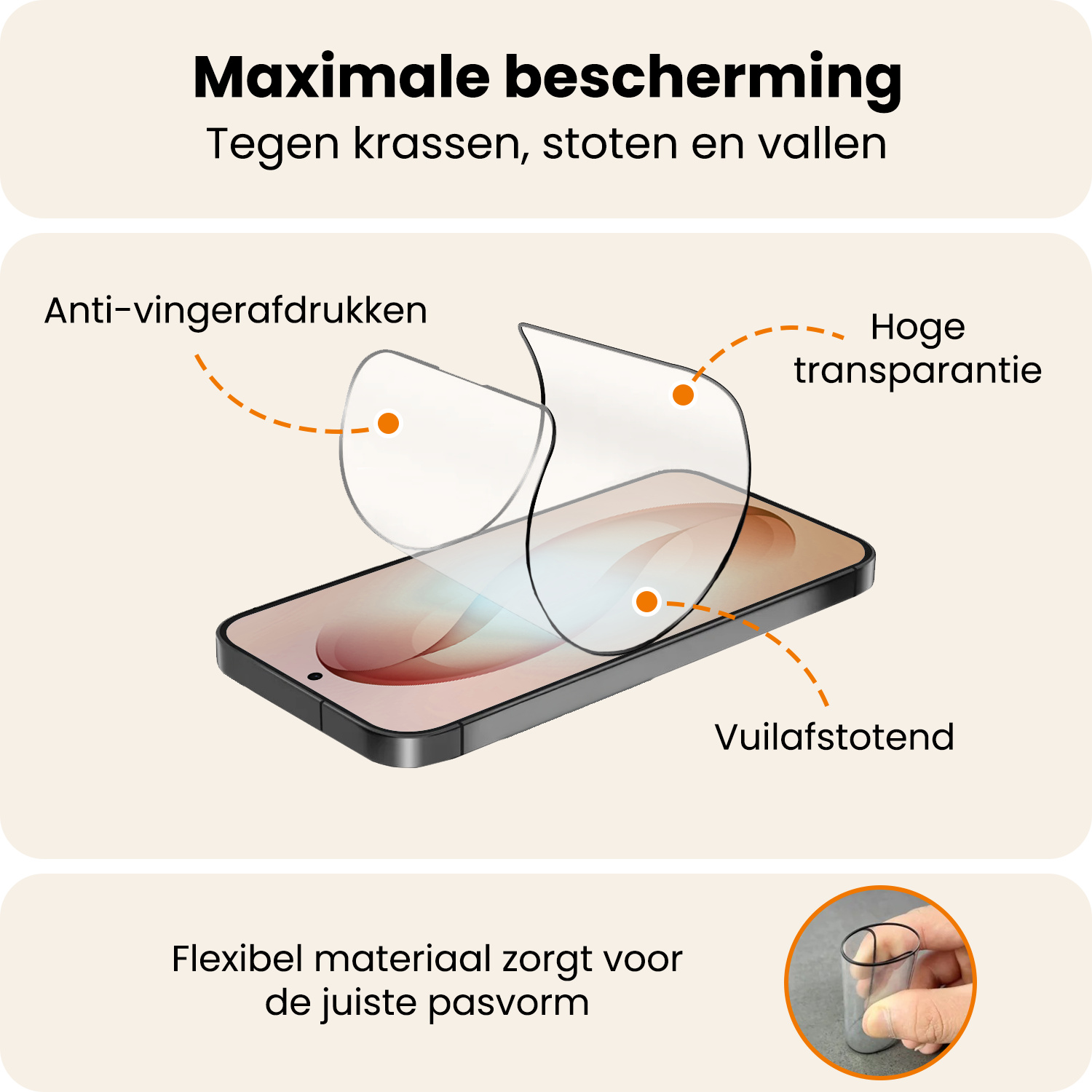 Nomfy Nomfy Samsung Galaxy S26 Plus Hybrid Screenprotector