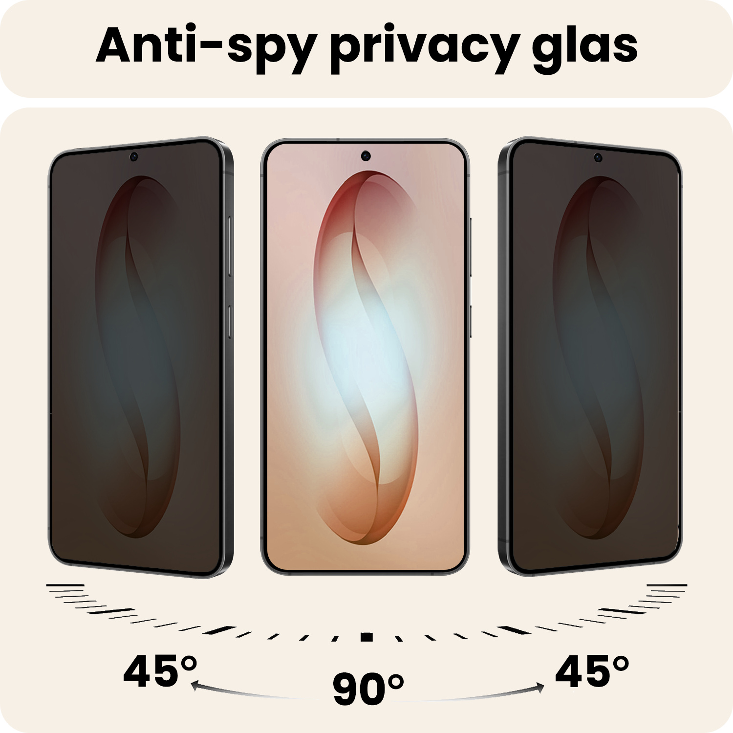 Nomfy Nomfy Samsung Galaxy S26 Plus Screenprotector Glas Privacy