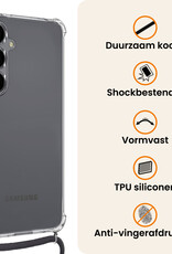Nomfy Nomfy Samsung Galaxy S26 Plus Hoesje Transparant Shockproof Met Zwart Koord