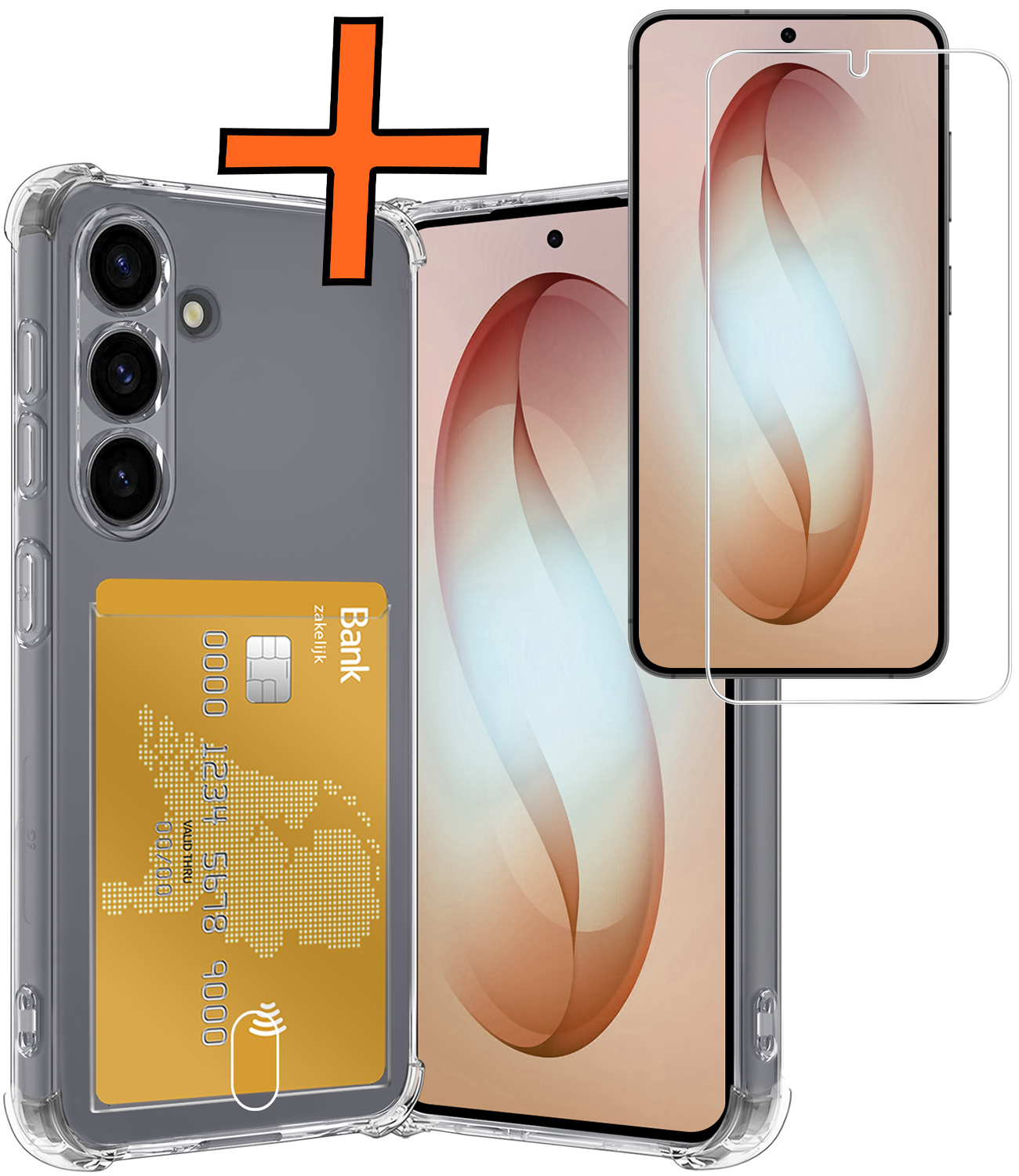 Nomfy Nomfy Samsung Galaxy S26 Plus Hoesje Pashouder Met Screenprotector