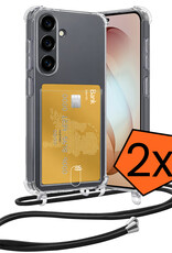 Nomfy Nomfy Samsung Galaxy S26 Plus Hoesje Pashouder met Koord - 2 PACK