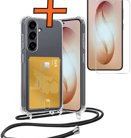 Nomfy Nomfy Samsung Galaxy S26 Plus Hoesje Pashouder met Koord Met Screenprotector