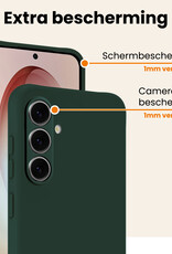 Nomfy Nomfy Samsung Galaxy S26 Plus Hoesje Siliconen - Donkergroen