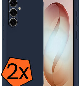 Nomfy Nomfy Samsung Galaxy S26 Plus Hoesje Siliconen - Donkerblauw - 2 PACK