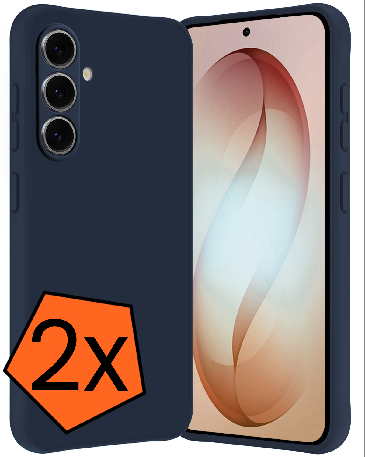 Nomfy Nomfy Samsung Galaxy S26 Plus Hoesje Siliconen - Donkerblauw - 2 PACK