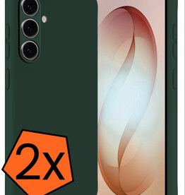 Nomfy Nomfy Samsung Galaxy S26 Plus Hoesje Siliconen - Donkergroen - 2 PACK