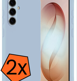 Nomfy Nomfy Samsung Galaxy S26 Plus Hoesje Siliconen - Lichtblauw - 2 PACK