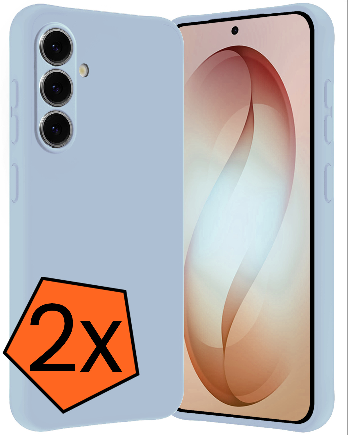 Nomfy Nomfy Samsung Galaxy S26 Plus Hoesje Siliconen - Lichtblauw - 2 PACK