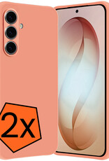 Nomfy Nomfy Samsung Galaxy S26 Plus Hoesje Siliconen - Perzik - 2 PACK