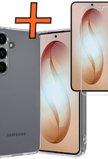 Nomfy Nomfy Samsung Galaxy S26 Plus Hoesje Siliconen Met Screenprotector - Transparant