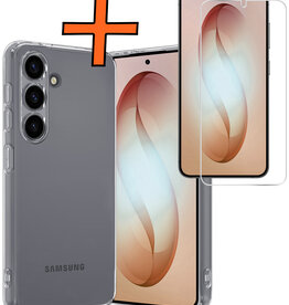 Nomfy Nomfy Samsung Galaxy S26 Plus Hoesje Siliconen Met Screenprotector - Transparant