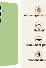 Nomfy Nomfy Samsung Galaxy S26 Plus Hoesje Siliconen Met 2x Screenprotector - Groen