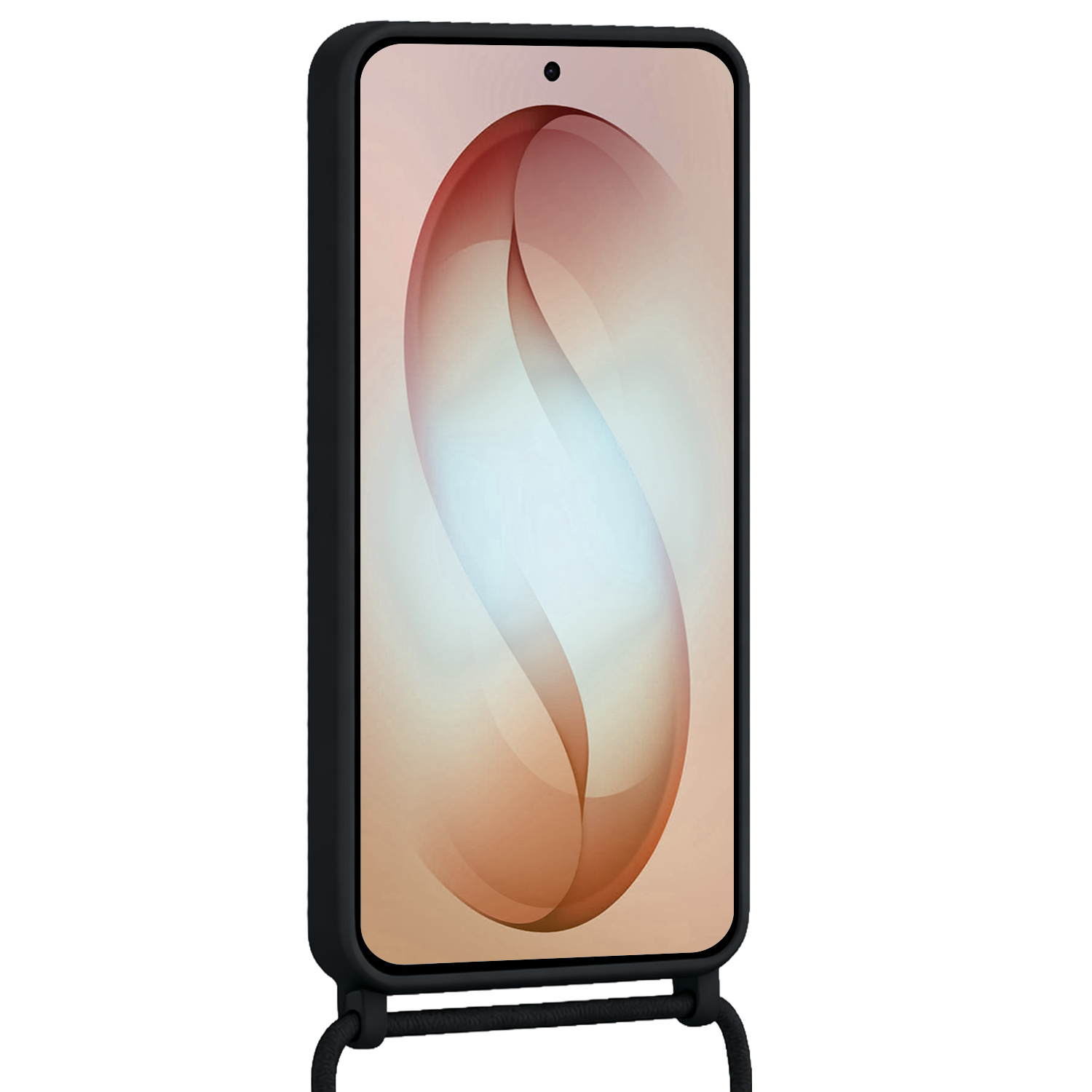 Nomfy Nomfy Samsung Galaxy S26 Plus Hoesje Pashouder met Koord - Zwart