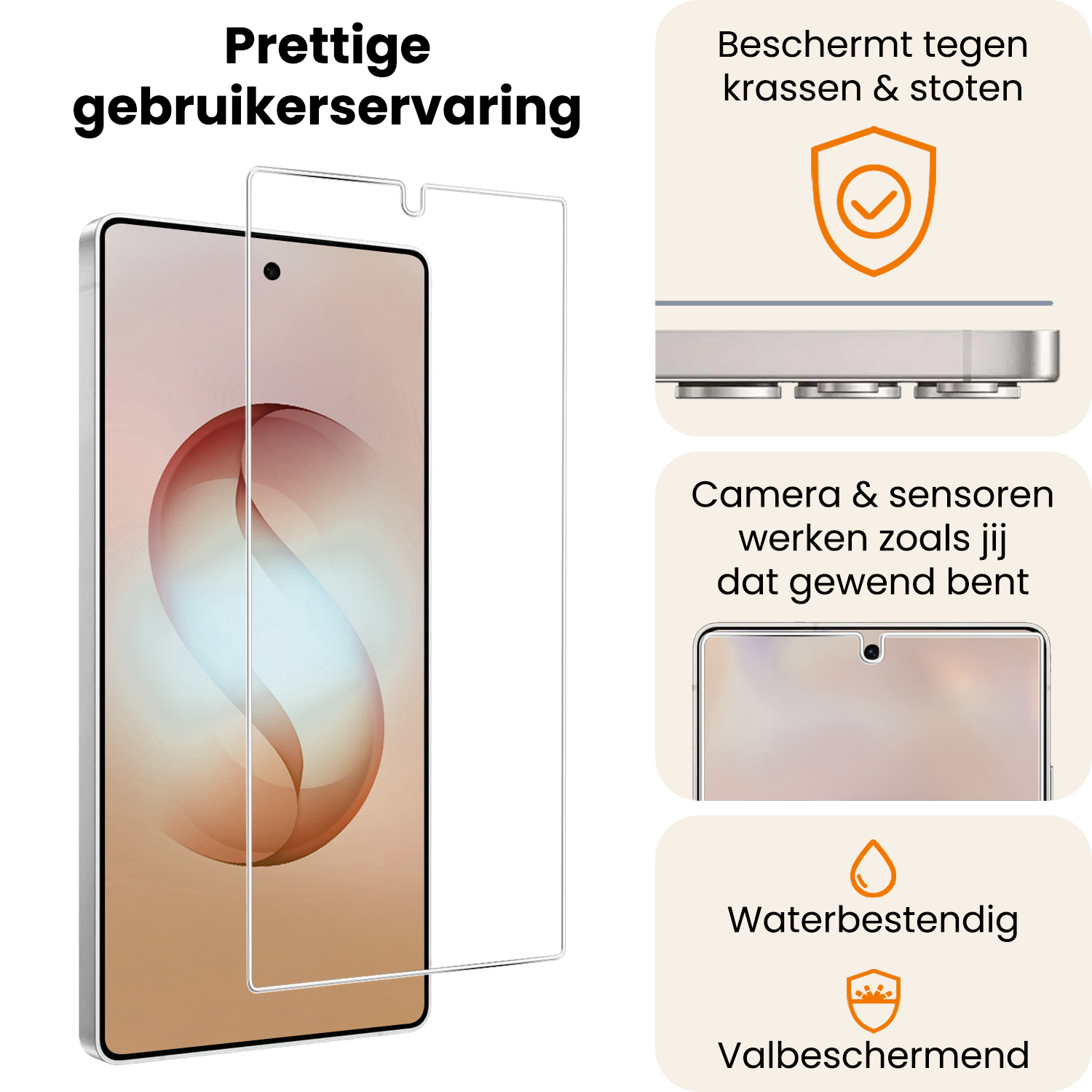 Nomfy Nomfy Samsung Galaxy S26 Ultra Screenprotector Glas - 3 PACK