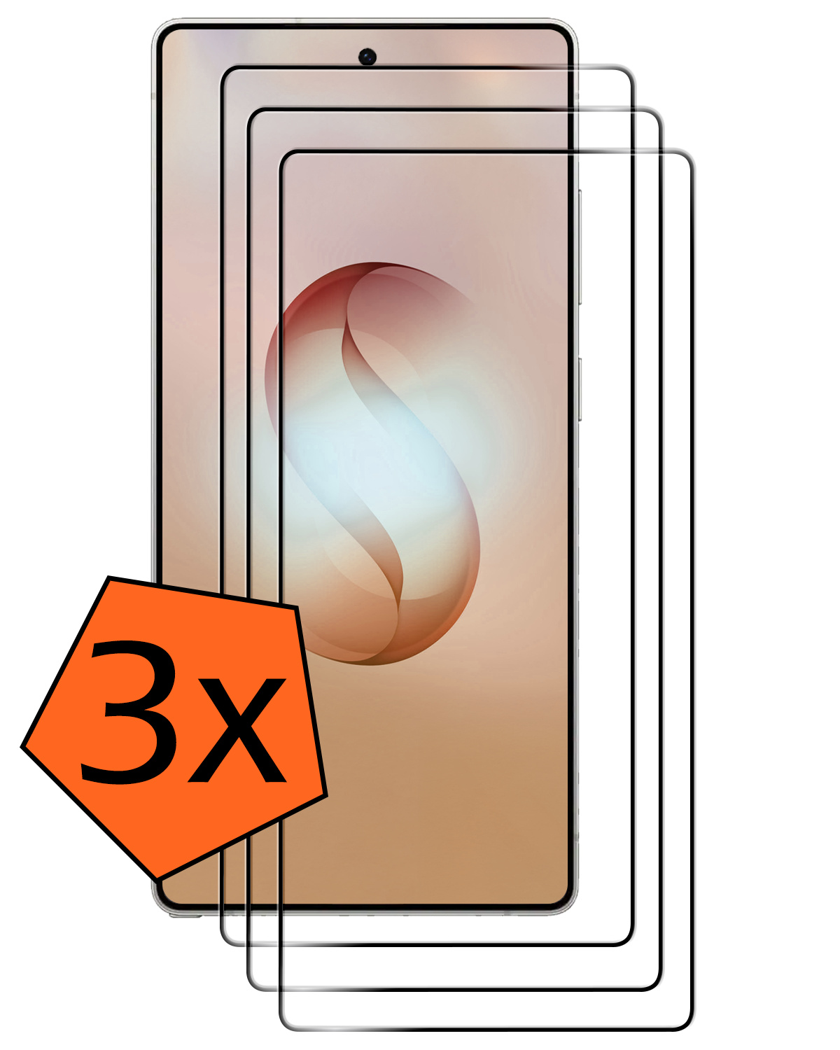 Nomfy Nomfy Samsung Galaxy S26 Ultra Screenprotector Glas Full Cover - 3 PACK