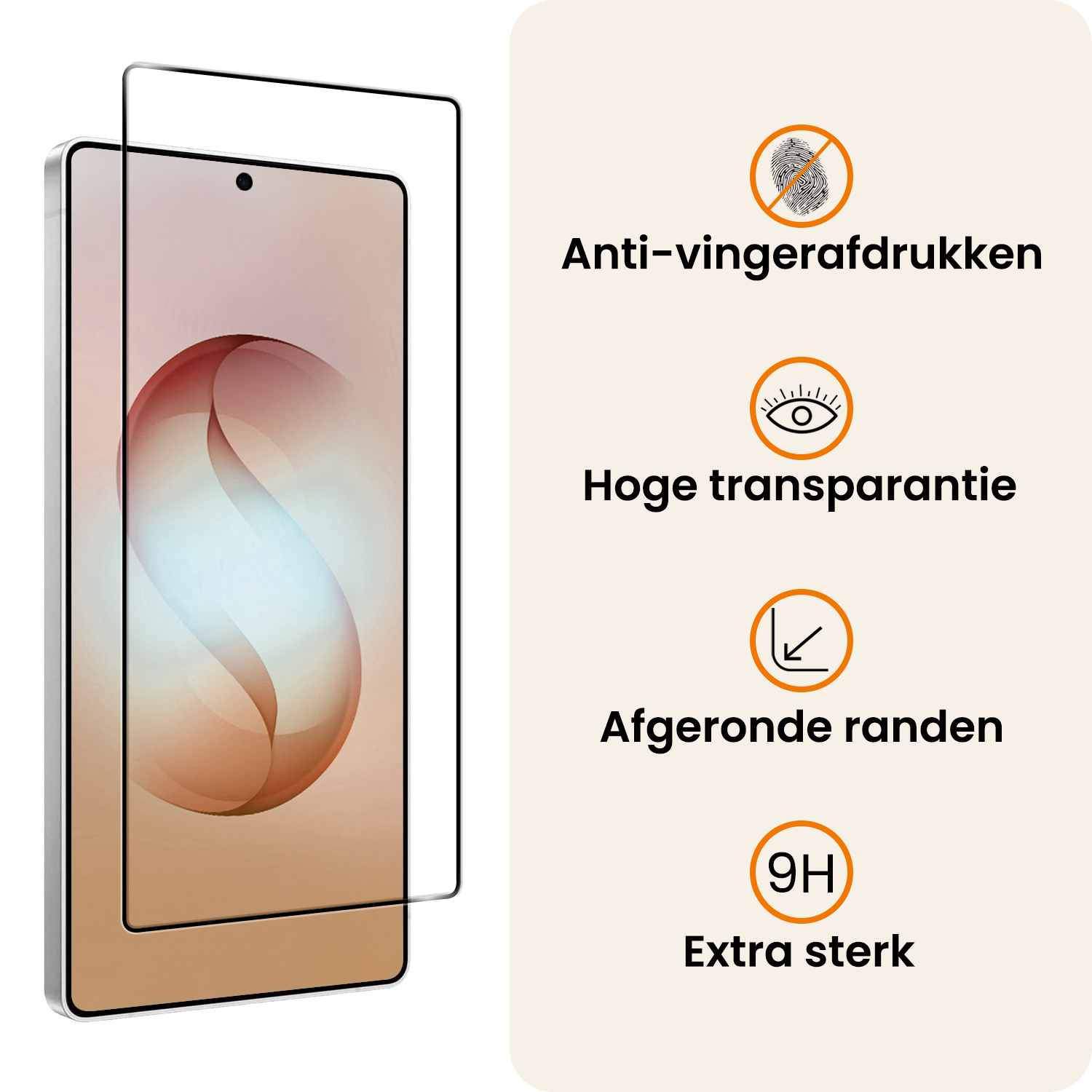 Nomfy Nomfy Samsung Galaxy S26 Ultra Screenprotector Glas Full Cover - 3 PACK