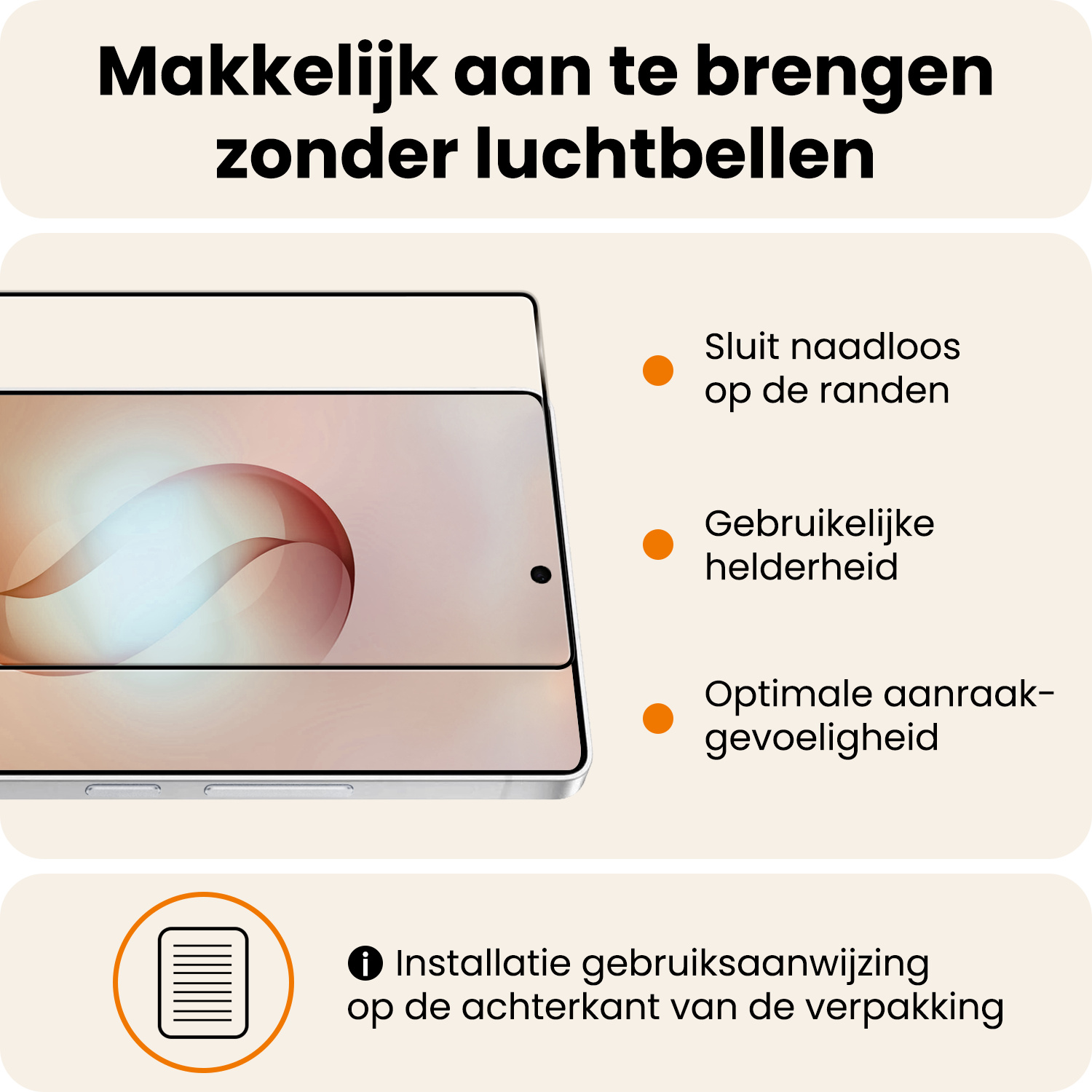 Nomfy Nomfy Samsung Galaxy S26 Ultra Screenprotector Glas Full Cover - 3 PACK