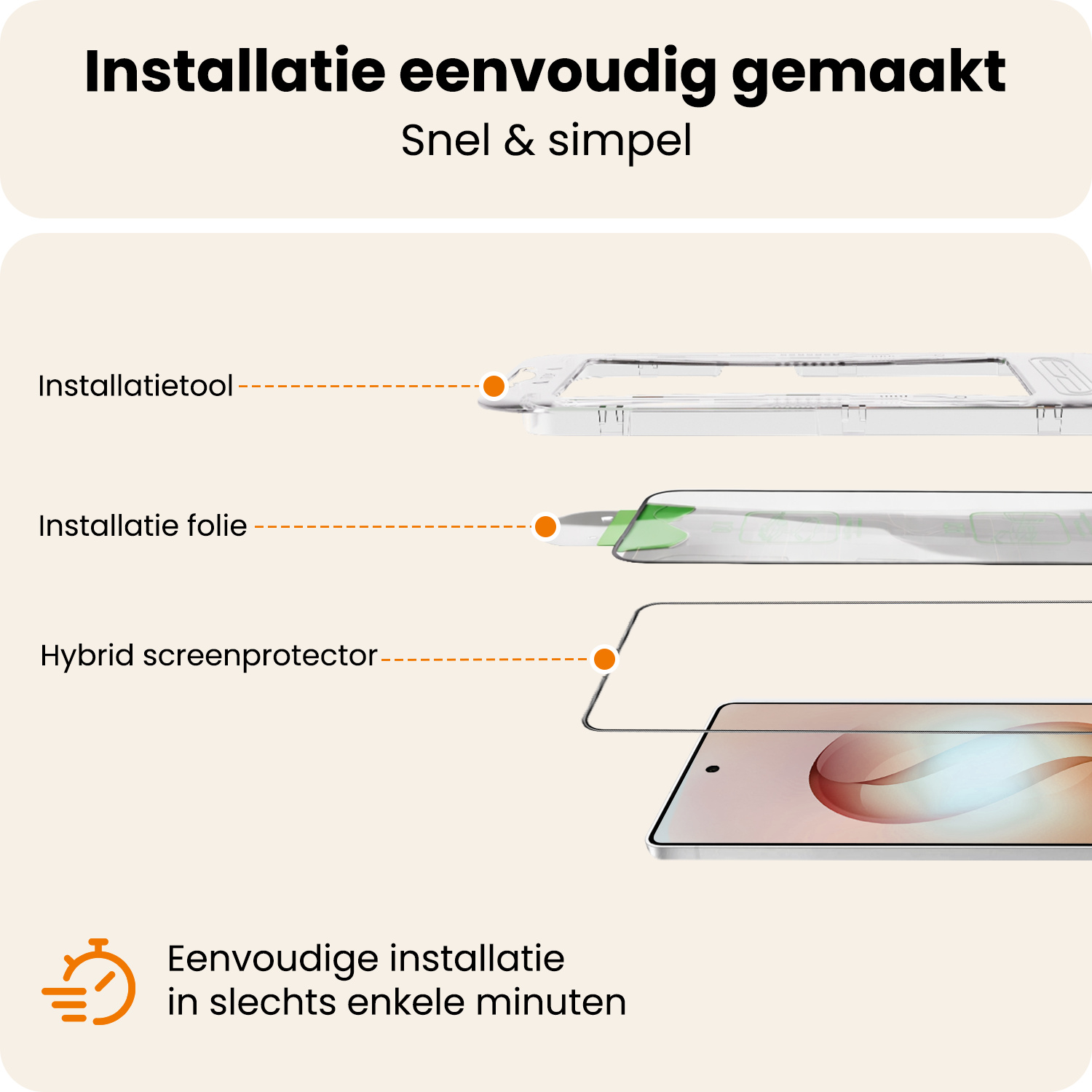 Nomfy Nomfy Samsung Galaxy S26 Ultra Hybrid Screenprotector
