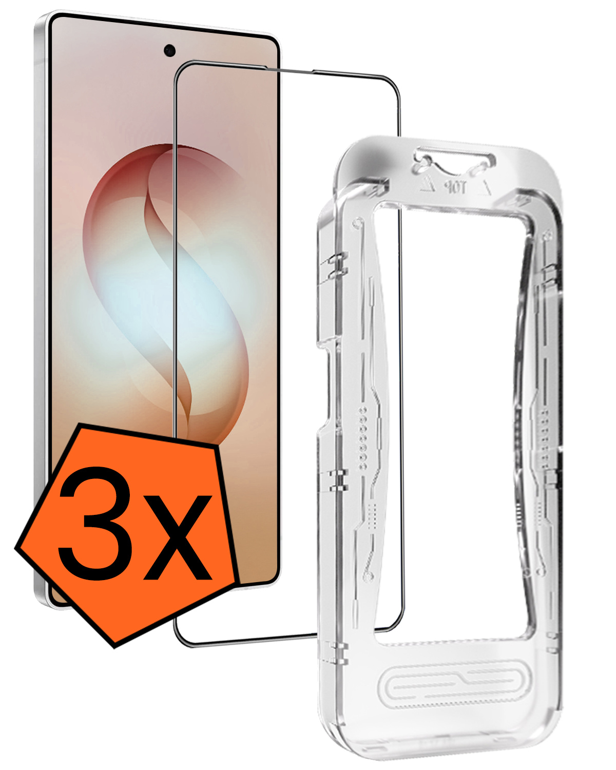 Nomfy Nomfy Samsung Galaxy S26 Ultra Hybrid Screenprotector - 3 PACK